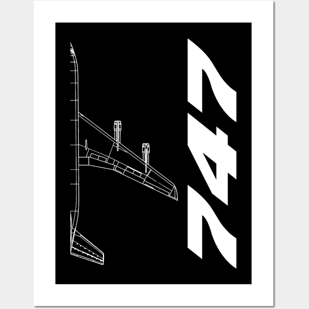 b747 airplane pilot fans gifts Wall Art by alyseashlee37806